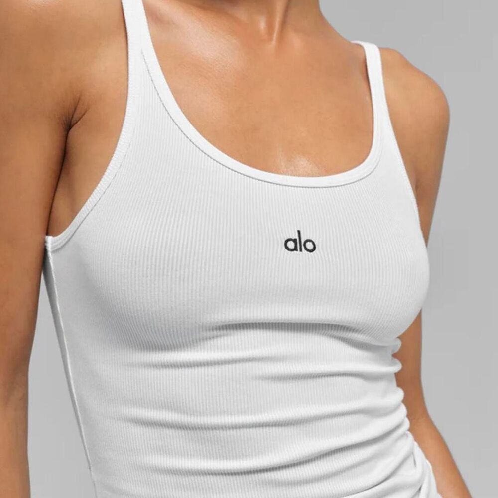 Alo-yoga Women's Black and White Vest - Picture 4 of 6